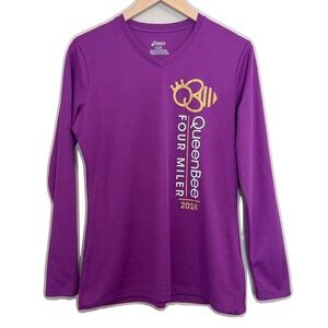 Asics Queen Bee Purple Long Sleeve Running T-Shirt